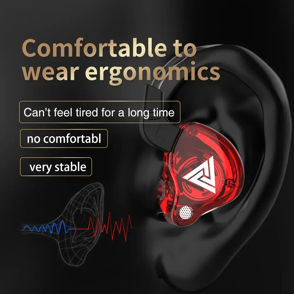 Comfortable earbuds with secure fit.