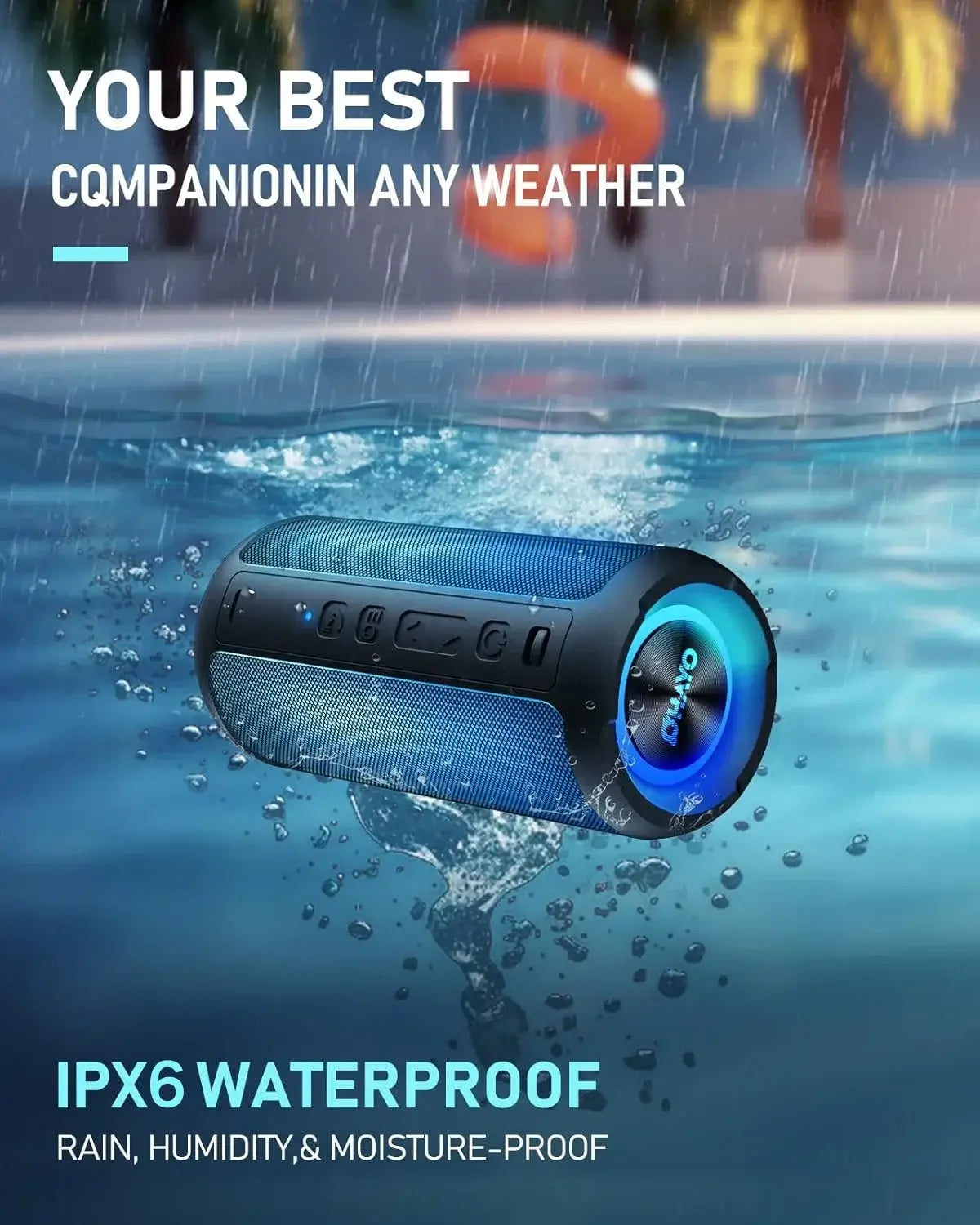 Wireless Bluetooth speaker for on-the-go tunes