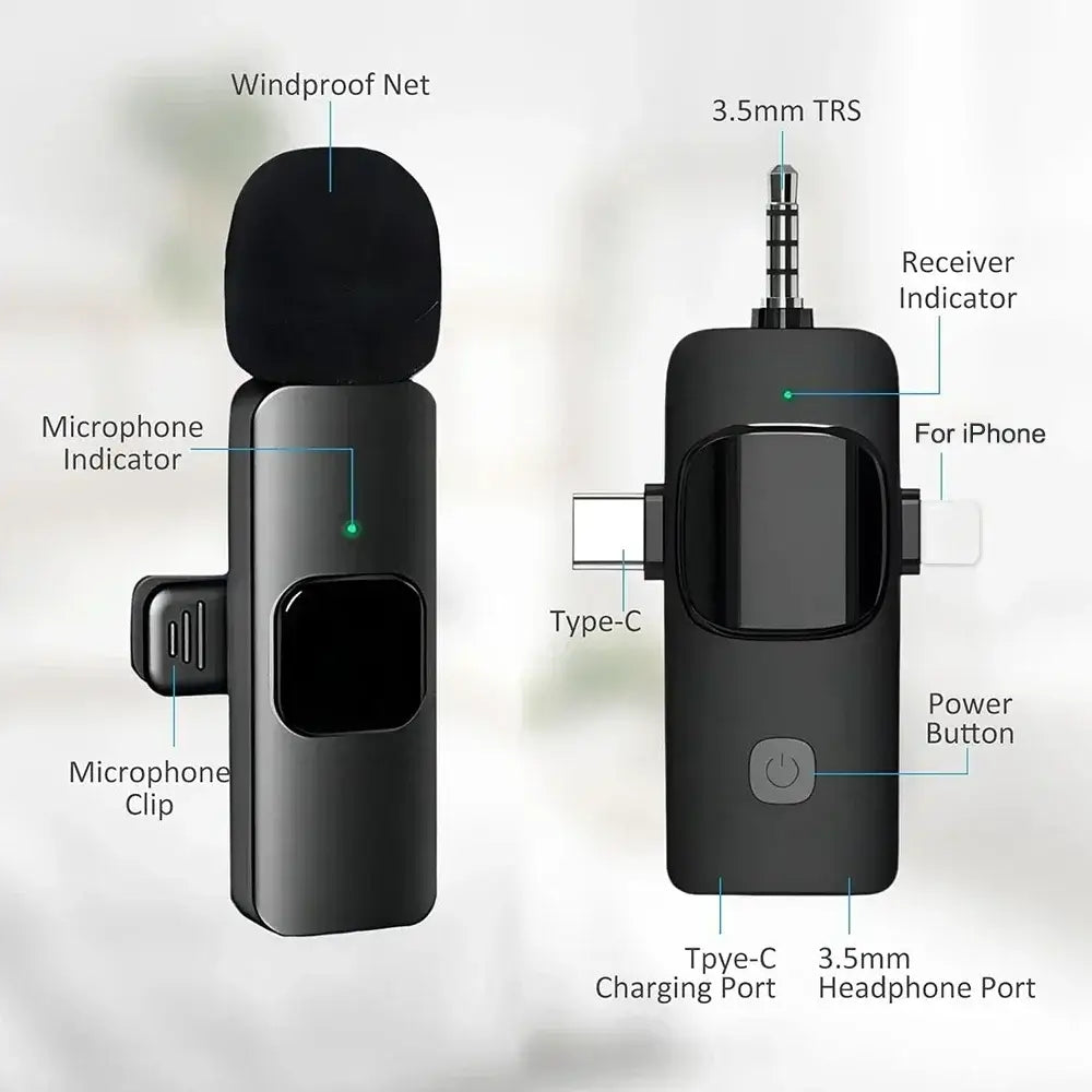 Wireless freedom for mobile recordings.