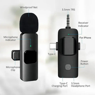 Wireless freedom for mobile recordings.