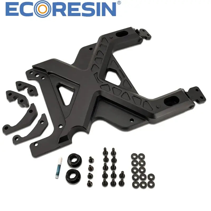Heavy-duty hinge bracket for rugged trails.