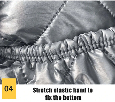 Secure straps hold cover in place.