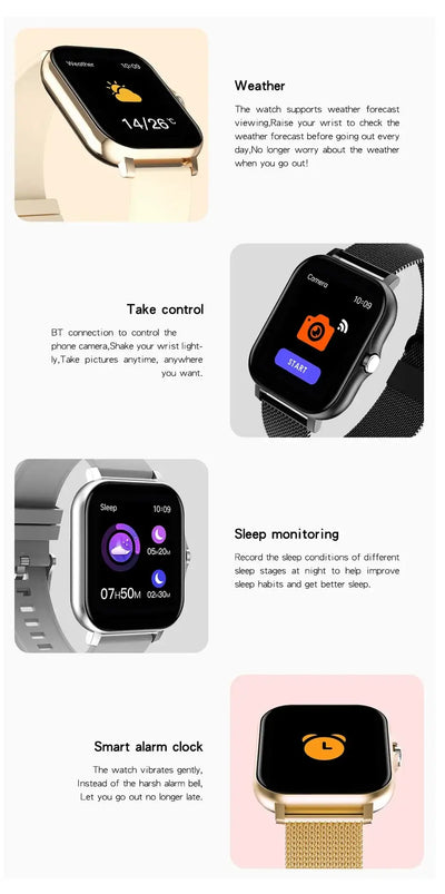 Bluetooth call support – talk right from your wrist.