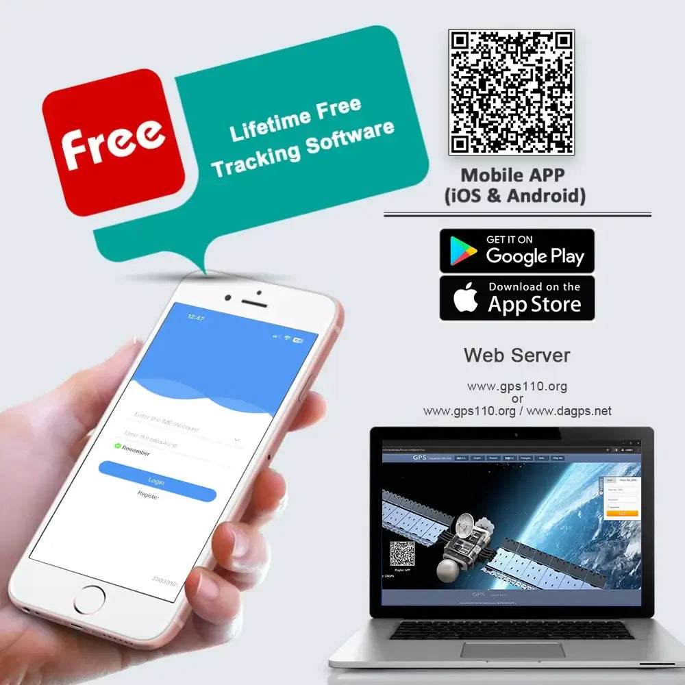 Hidden GPS tracker for car or motorcycle.